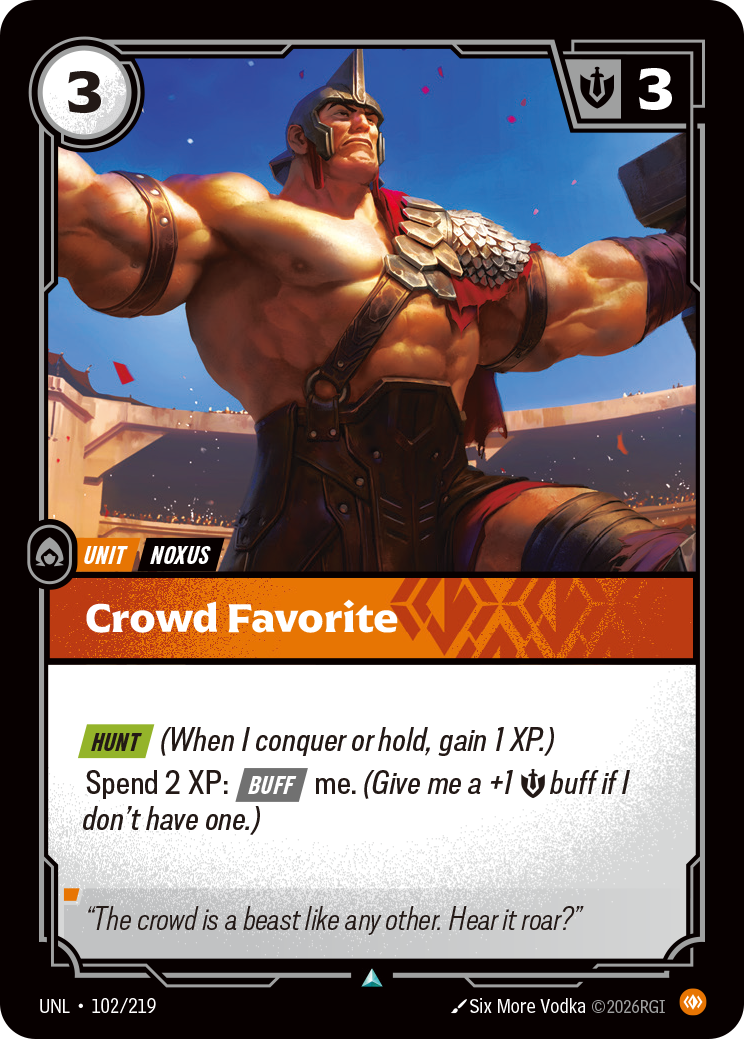 Crowd Favorite · UNL 102