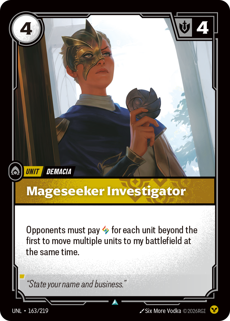 Mageseeker Investigator · UNL 163