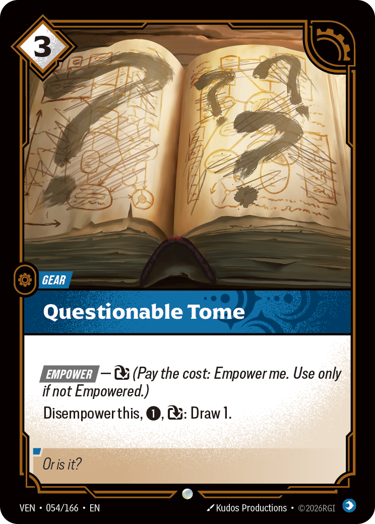Questionable Tome · VEN 054