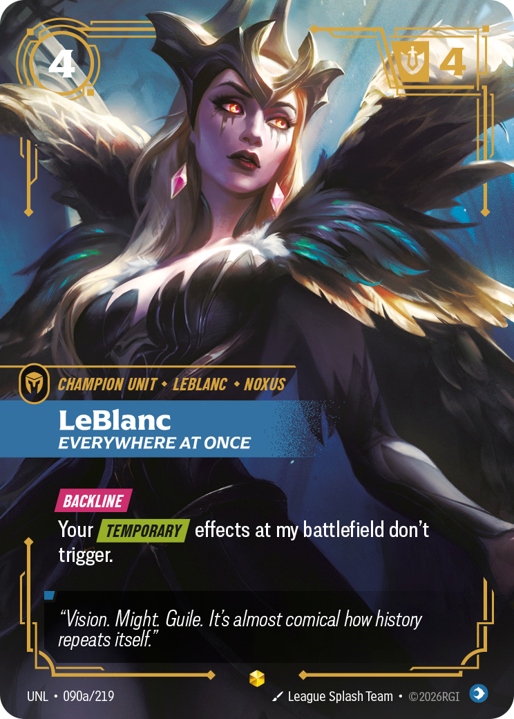 LeBlanc, Everywhere At Once (Alternate Art) · UNL 090a