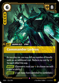 Commander Ledros · OGN 231