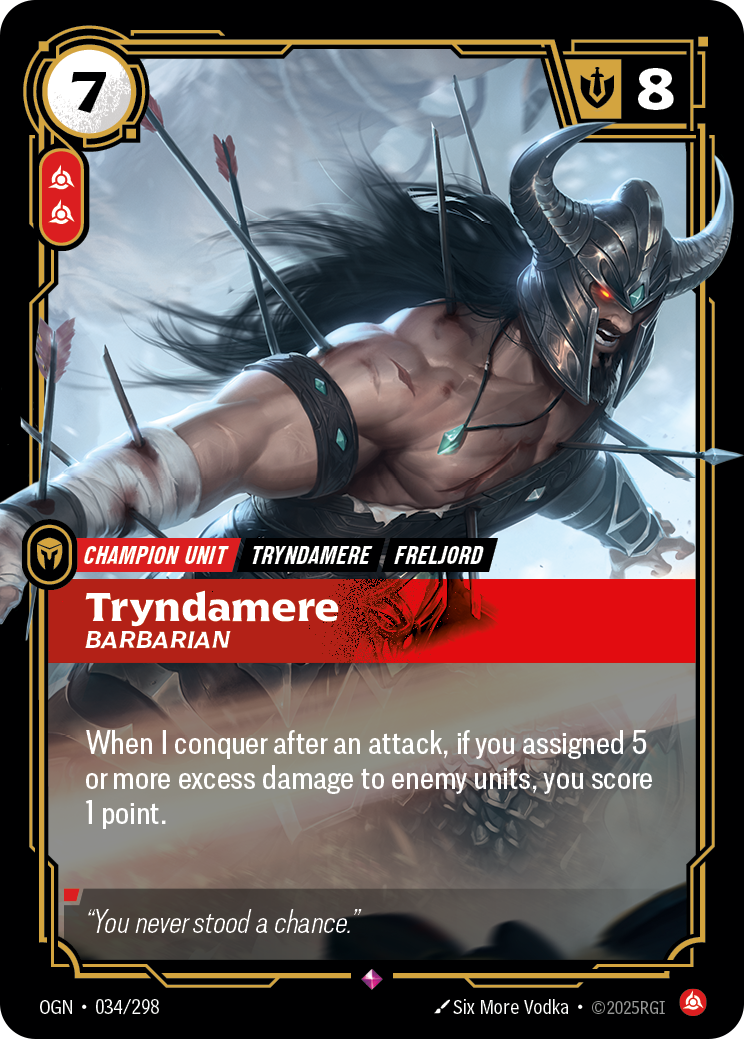 Tryndamere, Barbarian · OGN 034