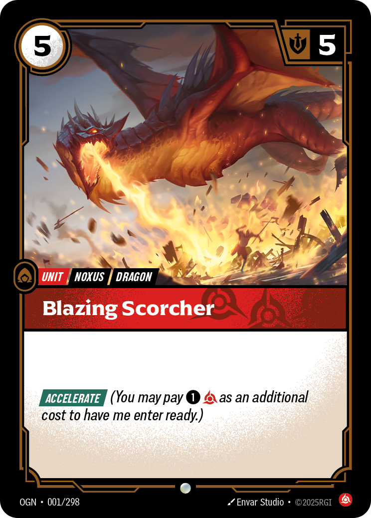 Blazing Scorcher · OGN 001