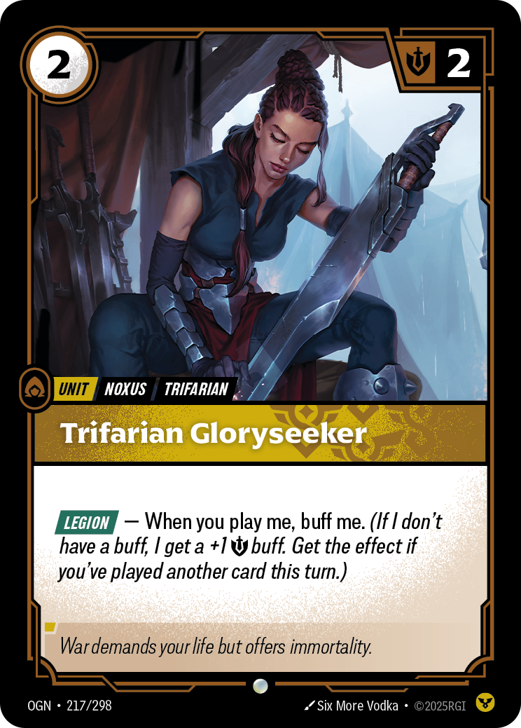 Trifarian Gloryseeker · OGN 217
