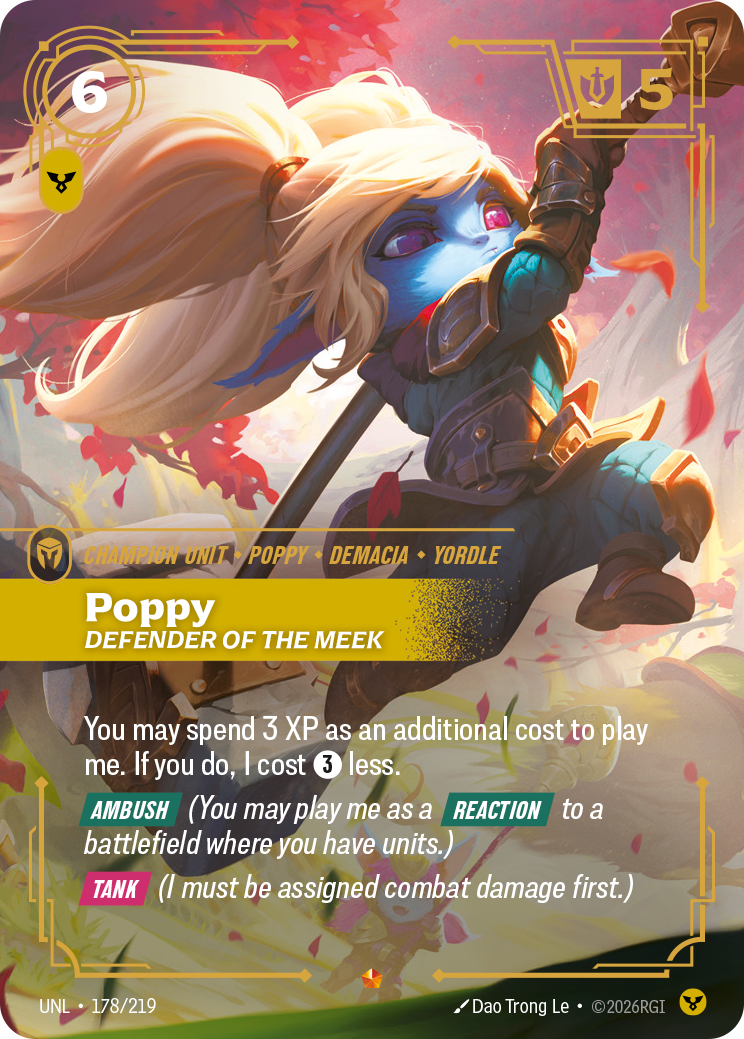 Poppy, Defender of the Meek · UNL 178