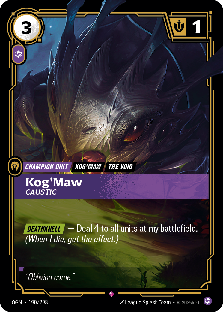 Kog'Maw, Caustic · OGN 190