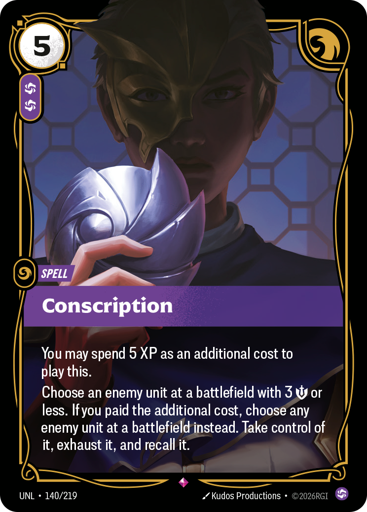 Conscription · UNL 140