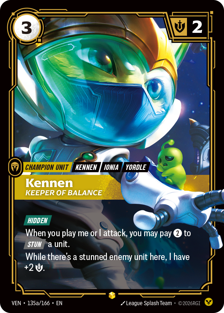 Kennen, Keeper of Balance (Alternate Art) · VEN 135a