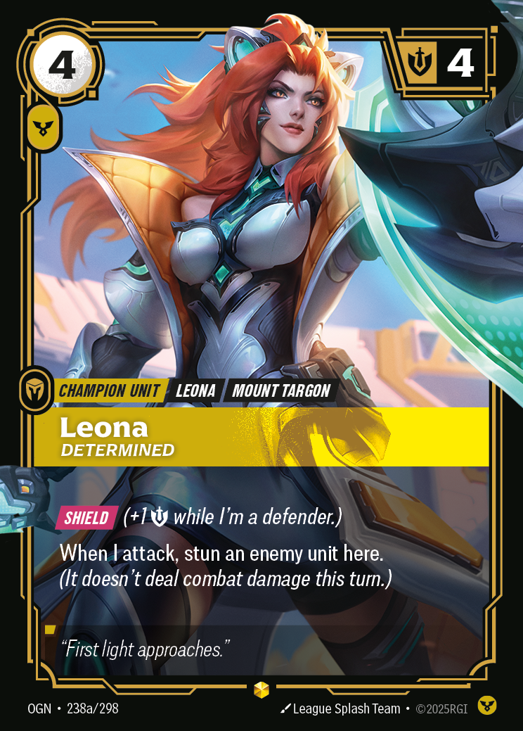 Leona, Determined (Alternate Art) · OGN 238a