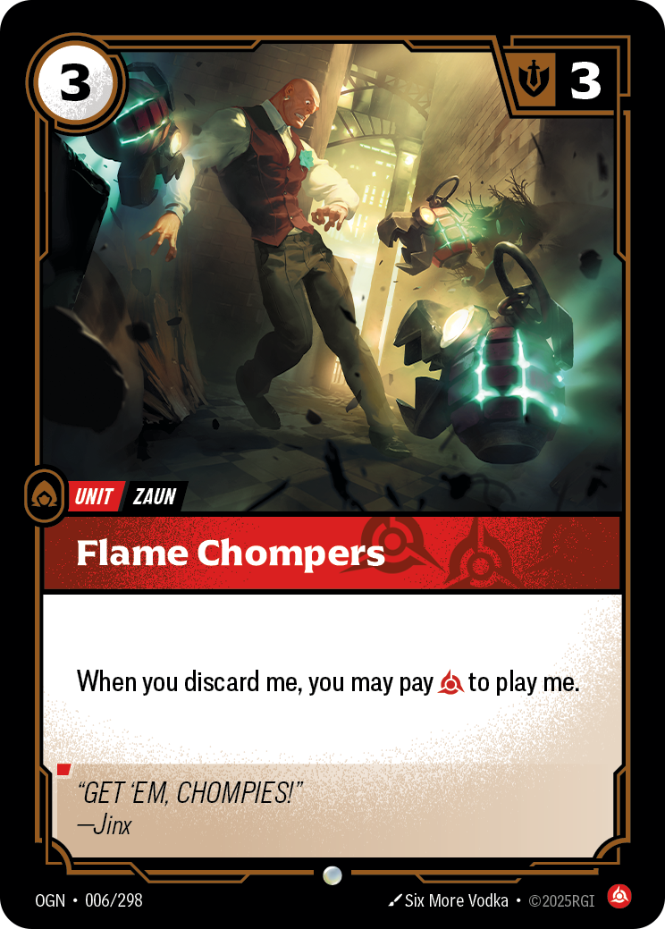 Flame Chompers · OGN 006