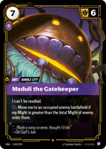 Maduli the Gatekeeper · UNL 144