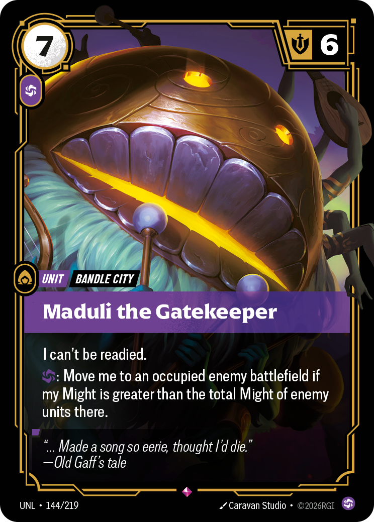 Maduli the Gatekeeper · UNL 144