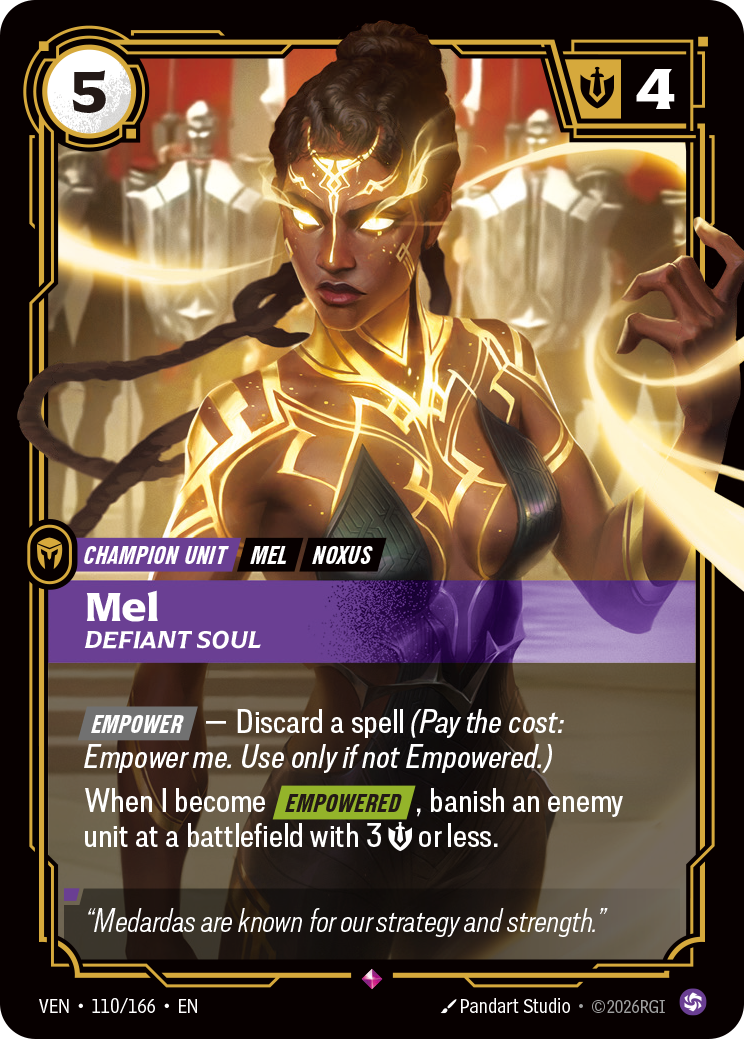 Mel, Defiant Soul · VEN 110