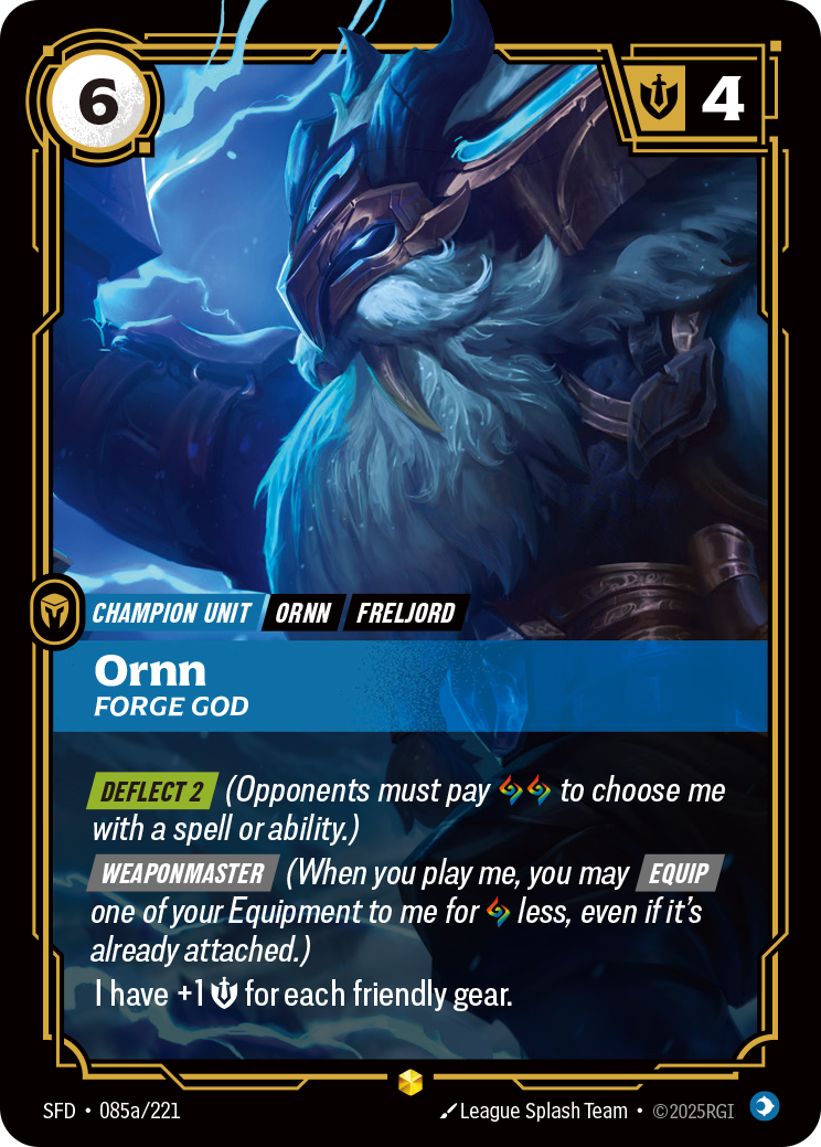 Ornn, Forge God (Alternate Art) · SFD 085a