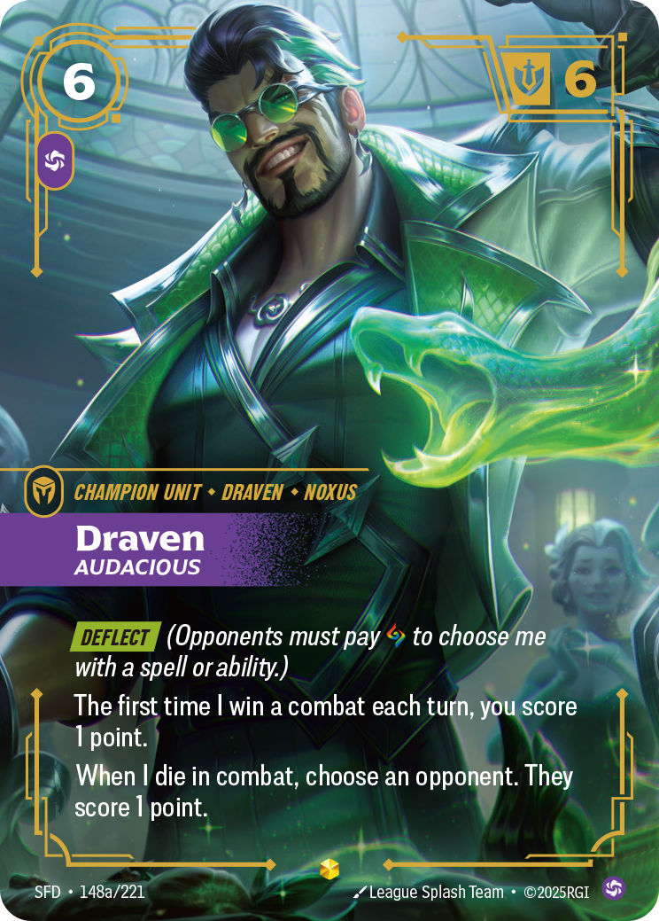 Draven, Audacious (Alternate Art) · SFD 148a