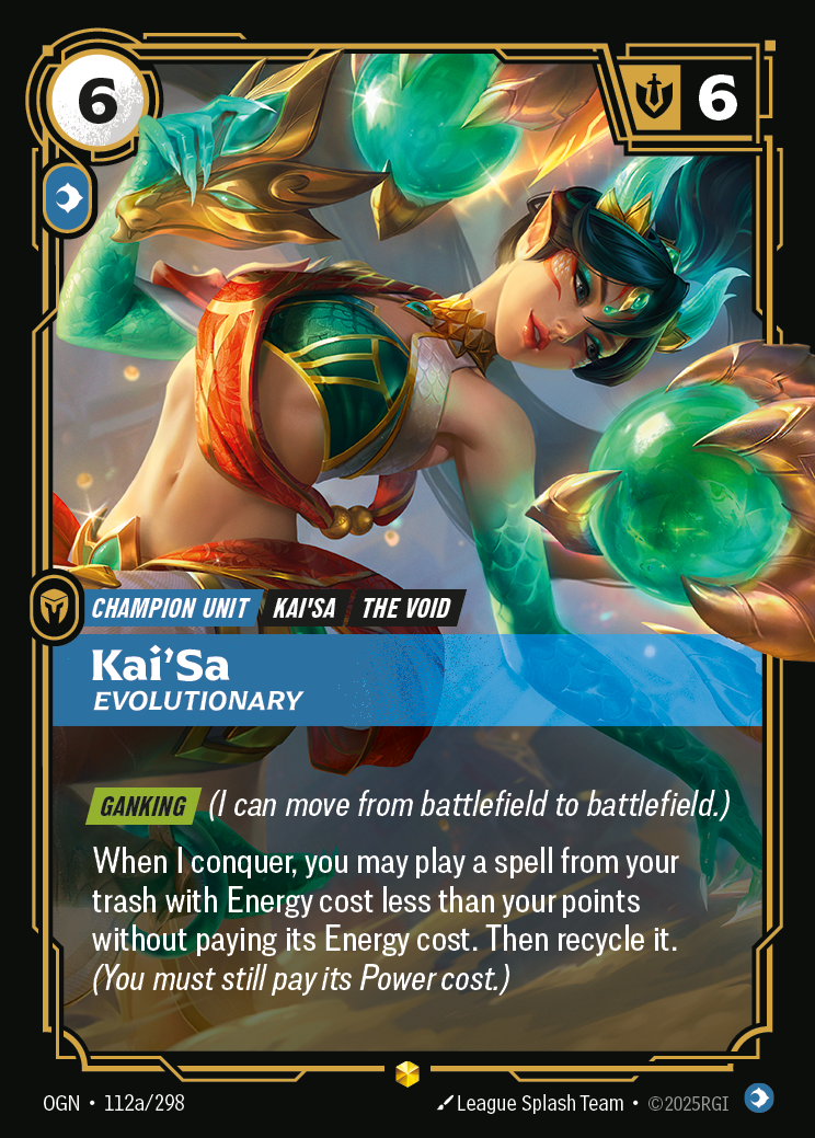 Kai'Sa, Evolutionary (Alternate Art) · OGN 112a