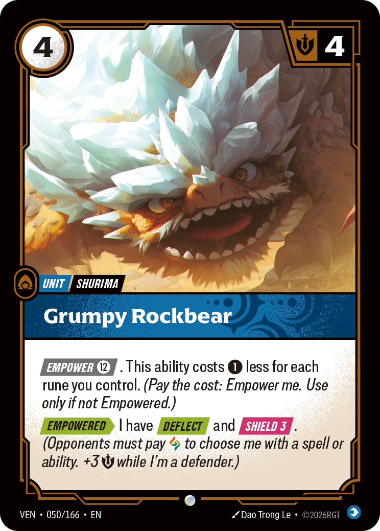 Grumpy Rockbear · VEN 050
