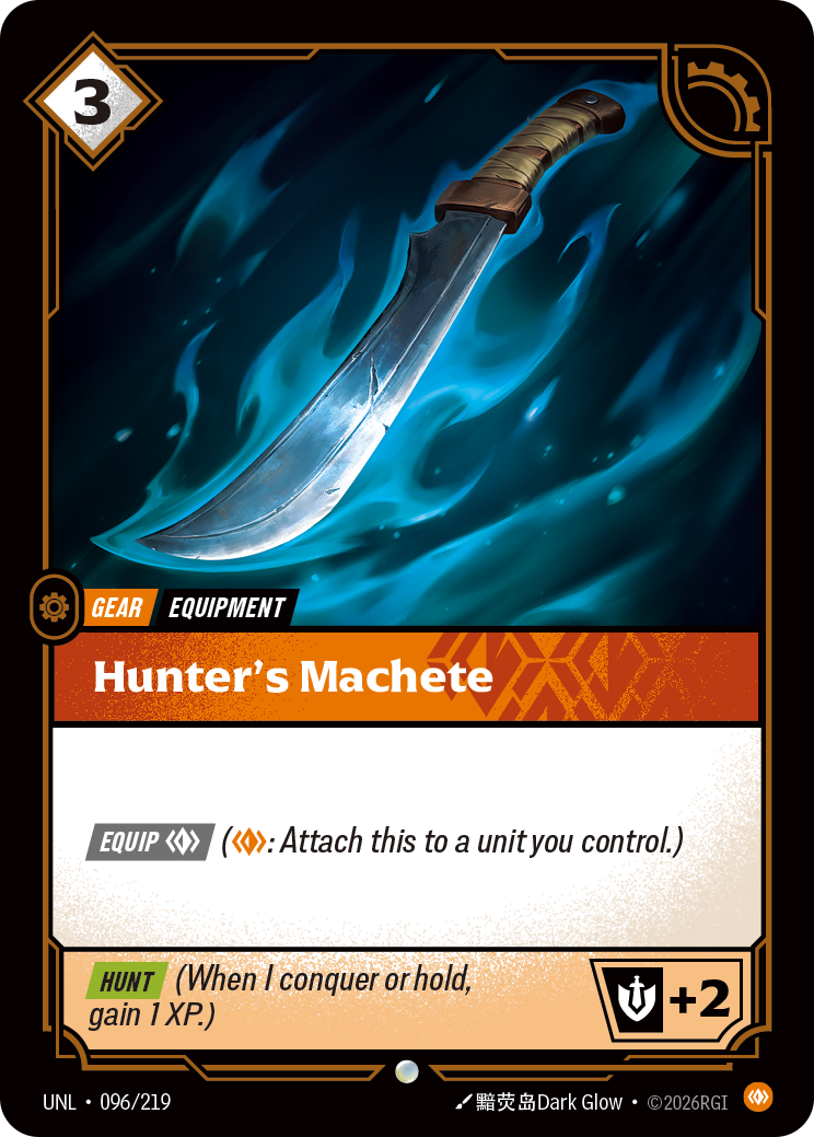 Hunter's Machete · UNL 096