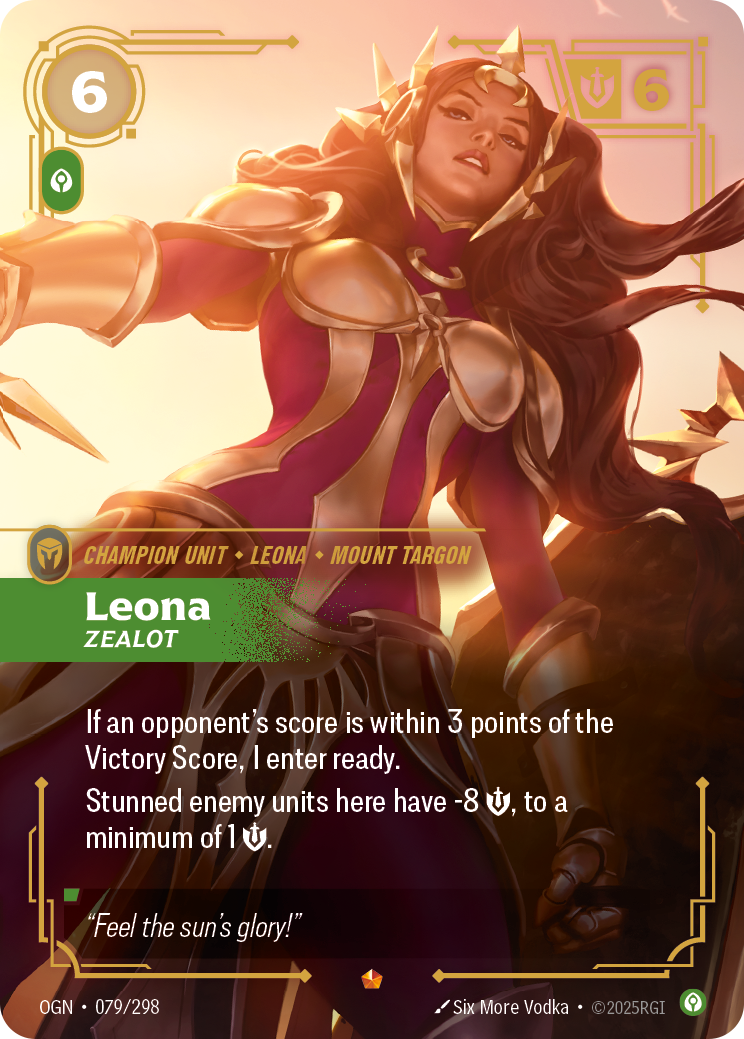 Leona, Zealot · OGN 079