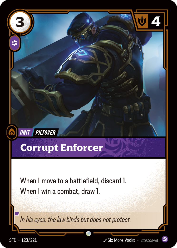 Corrupt Enforcer · SFD 123