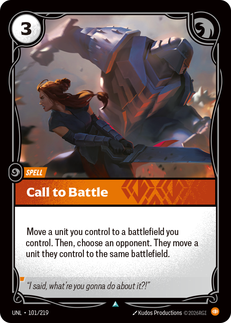 Call to Battle · UNL 101