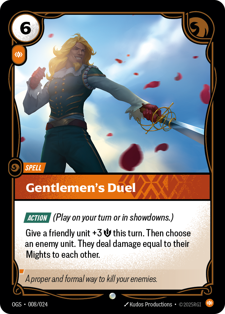 Gentlemen's Duel · OGS 008