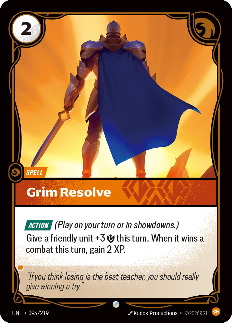 Grim Resolve · UNL 095