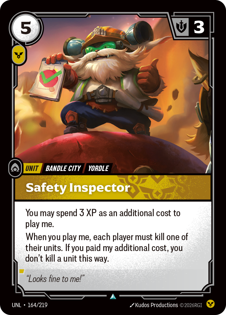 Safety Inspector · UNL 164