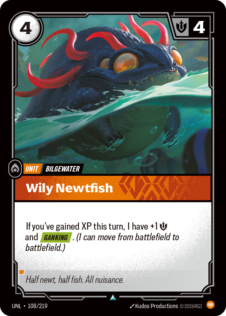 Wily Newtfish · UNL 108