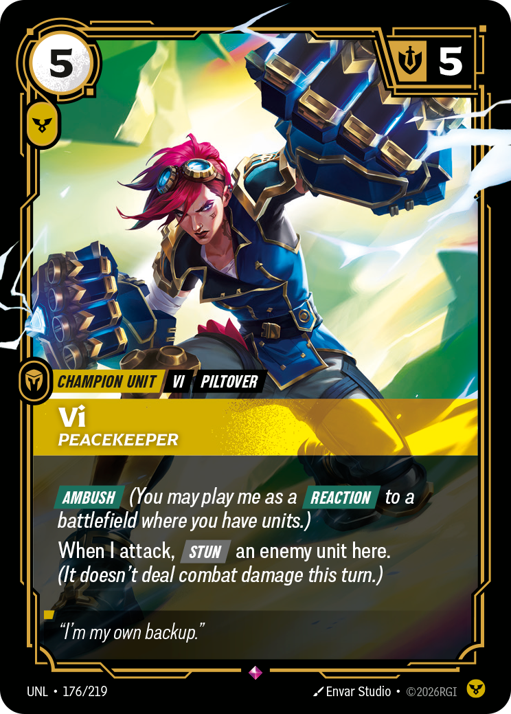 Vi, Peacekeeper · UNL 176