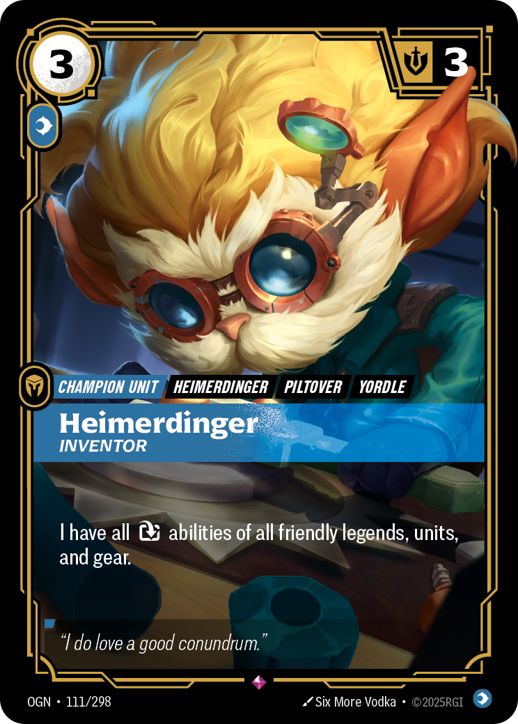 Heimerdinger, Inventor · OGN 111