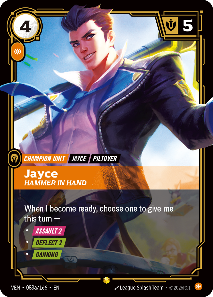 Jayce, Hammer in Hand (Alternate Art) · VEN 088a