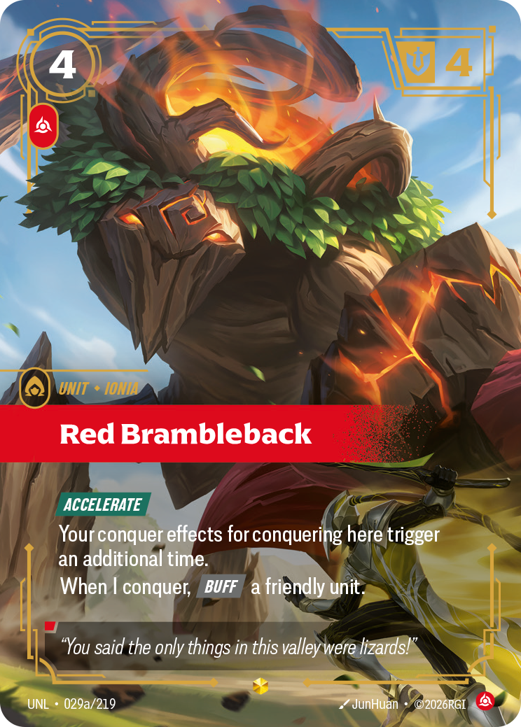 Red Brambleback (Alternate Art) · UNL 029a