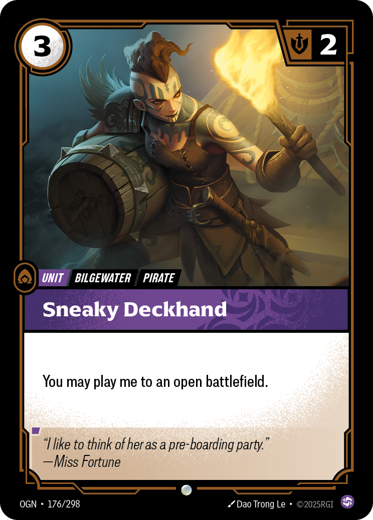 Sneaky Deckhand · OGN 176