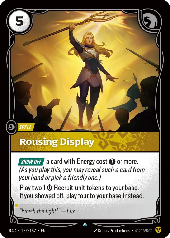 Rousing Display · RAD 127