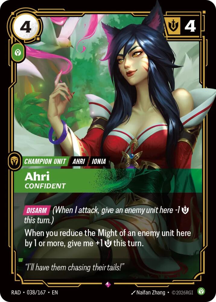Ahri, Confident · RAD 038