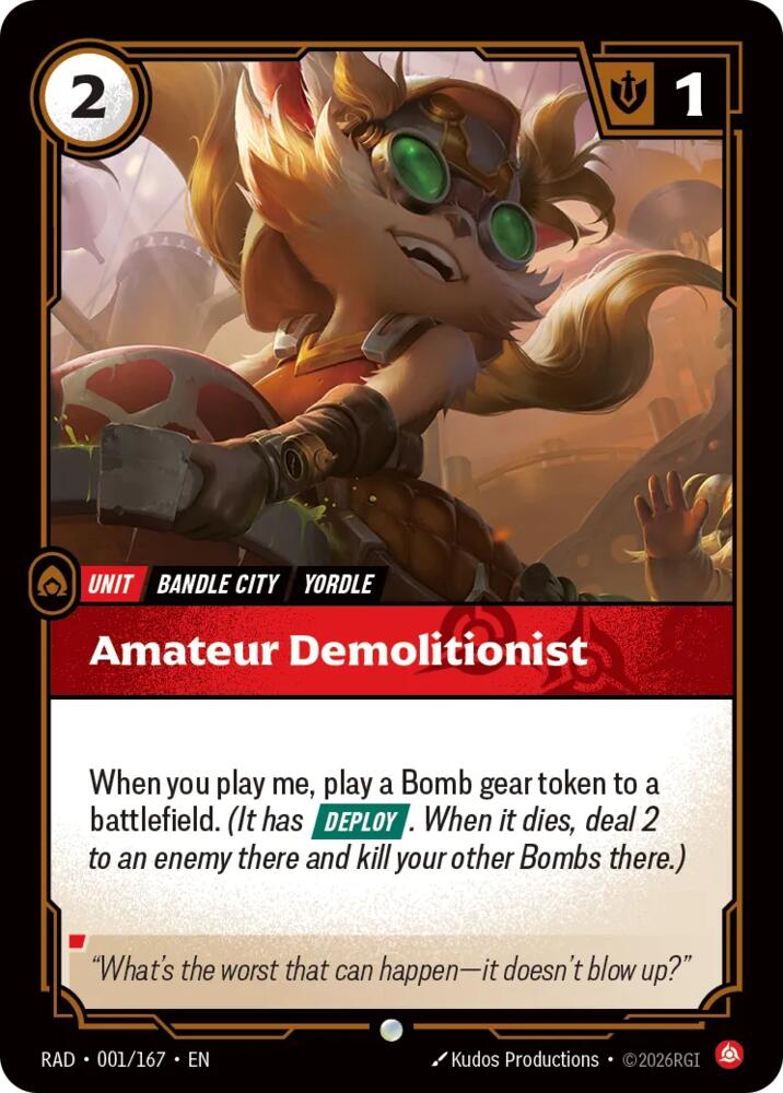 Amateur Demolitionist · RAD 001