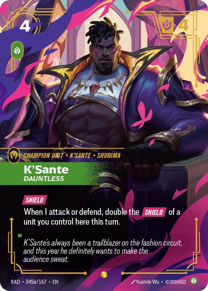 K'Sante, Dauntless (Alternate Art) · RAD 045a