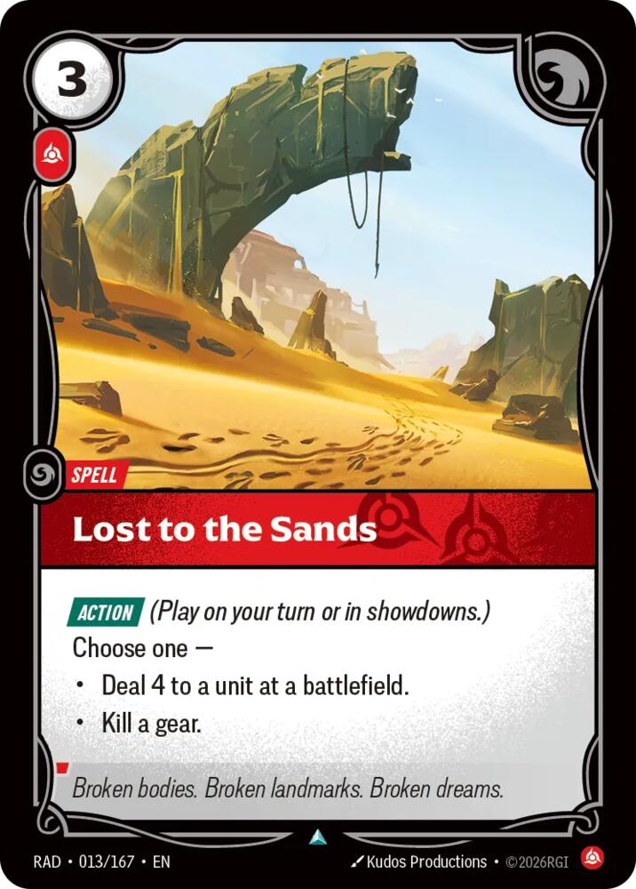 Lost to the Sands · RAD 013