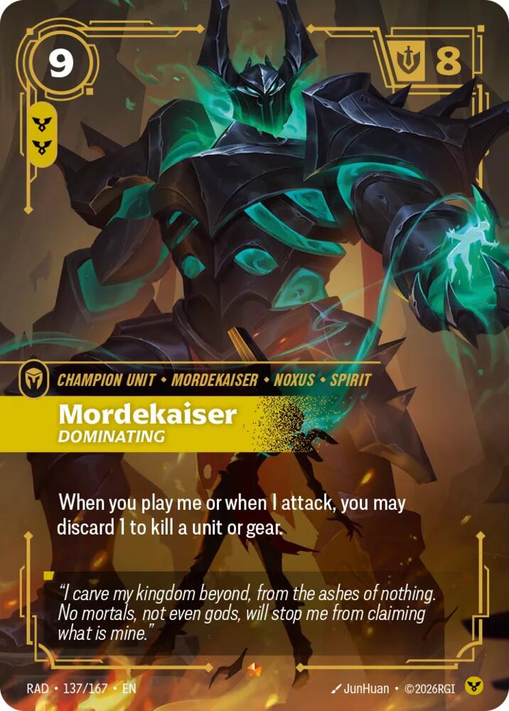 Mordekaiser, Dominating · RAD 137
