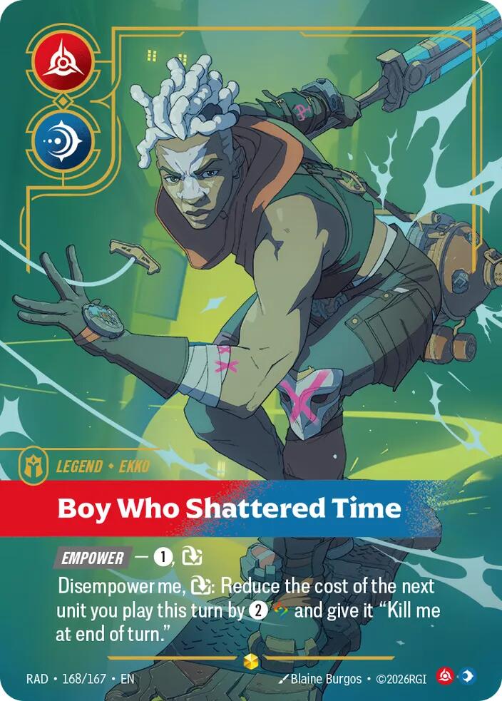 Ekko, Boy Who Shattered Time (Overnumbered) · RAD 168