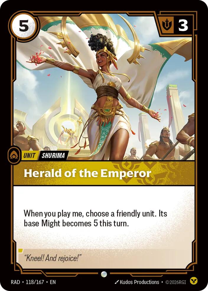 Herald of the Emperor · RAD 118