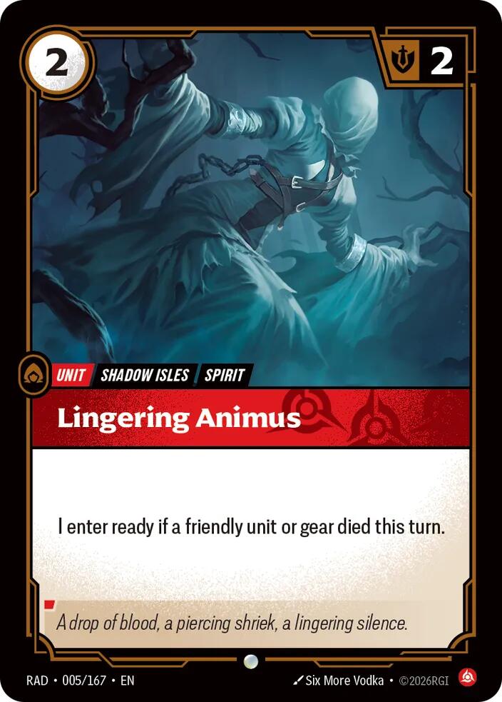 Lingering Animus · RAD 005
