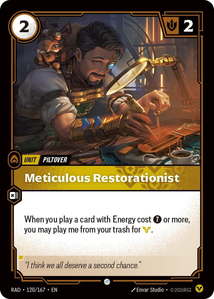 Meticulous Restorationist · RAD 120