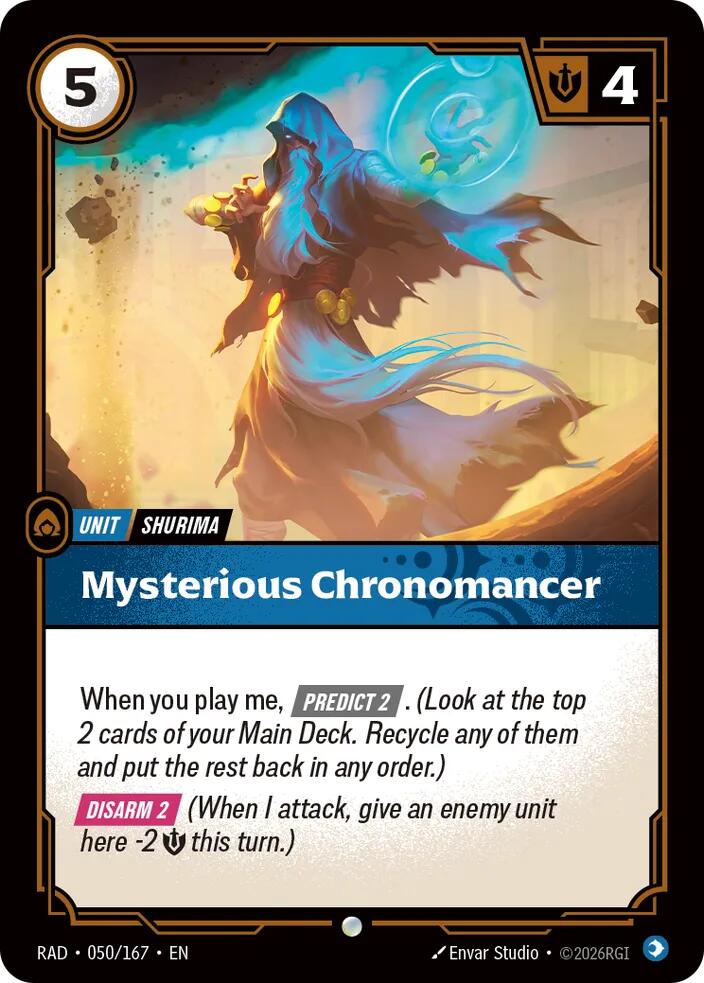 Mysterious Chronomancer · RAD 050