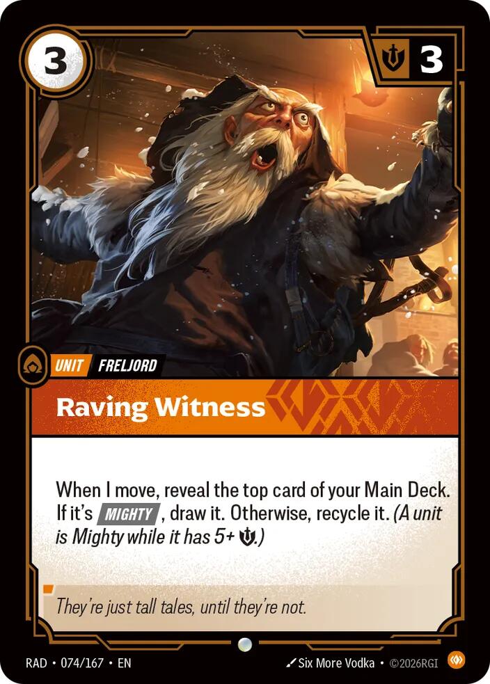Raving Witness · RAD 074