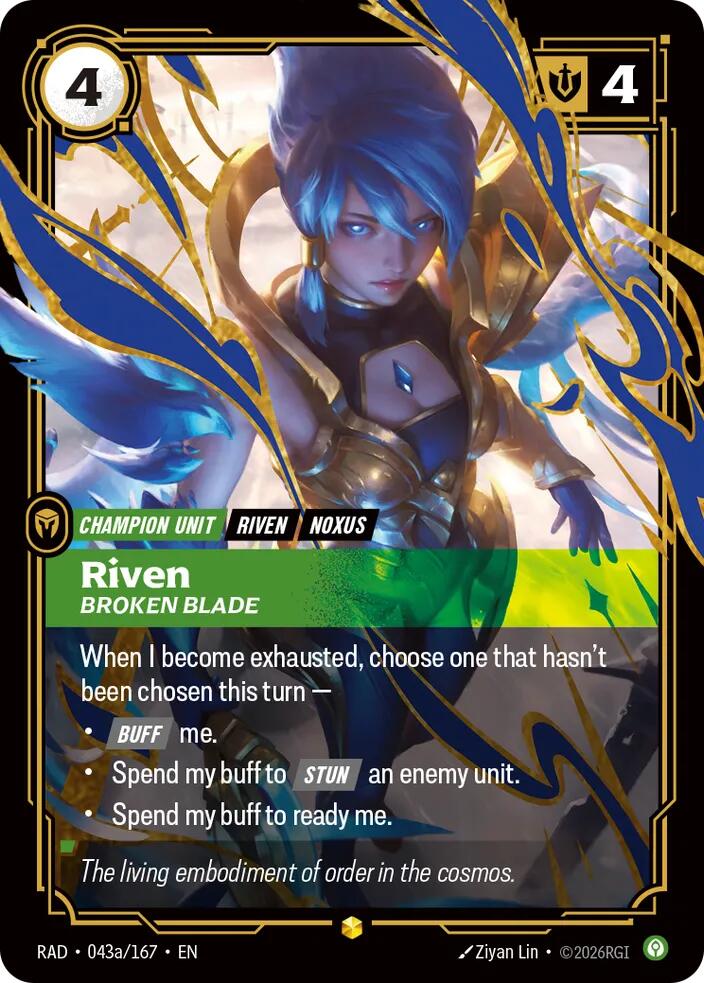 Riven, Broken Blade (Alternate Art) · RAD 043a