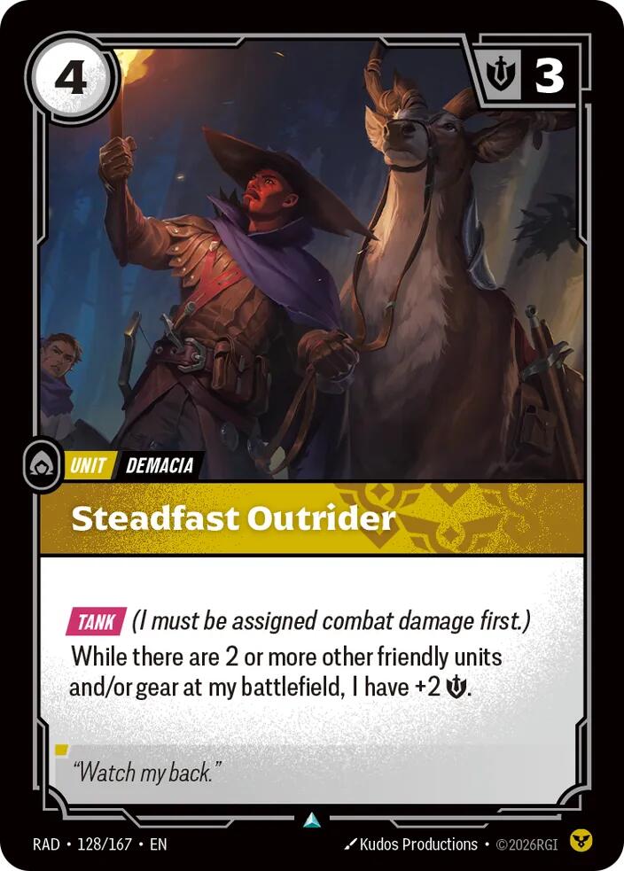 Steadfast Outrider · RAD 128