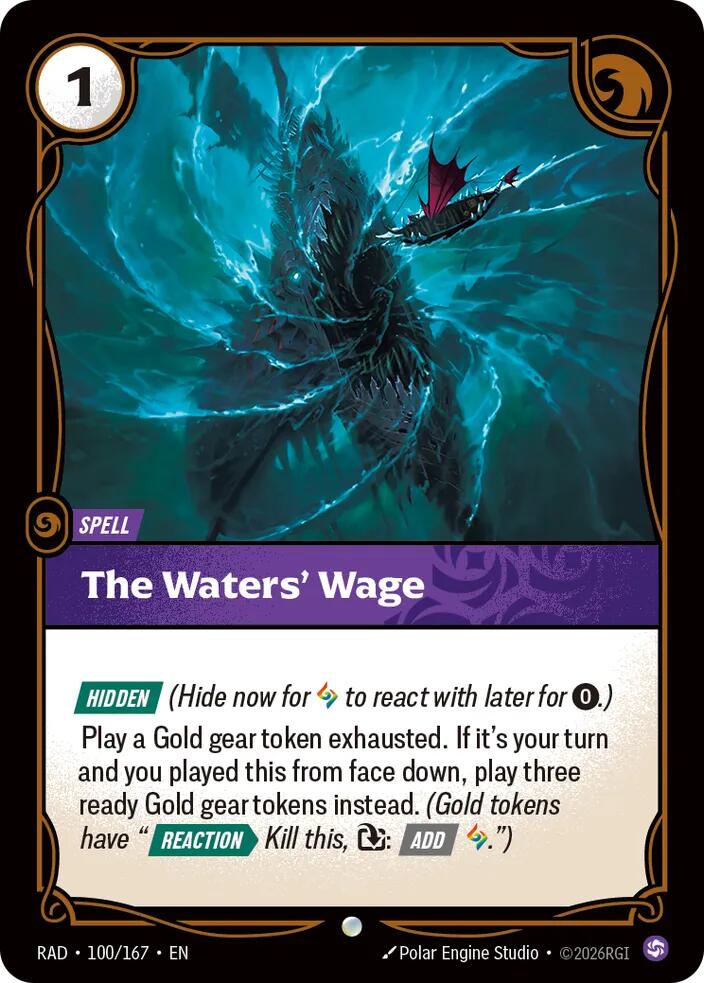 The Waters' Wage · RAD 100