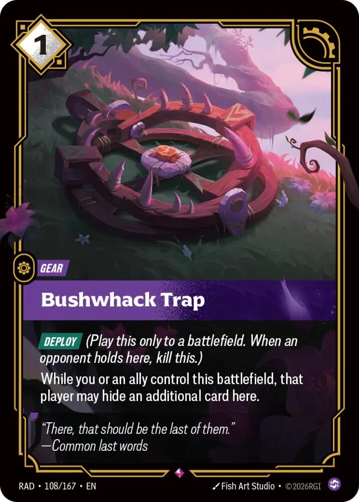 Bushwhack Trap · RAD 108